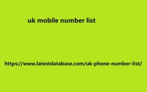 uk mobile number list